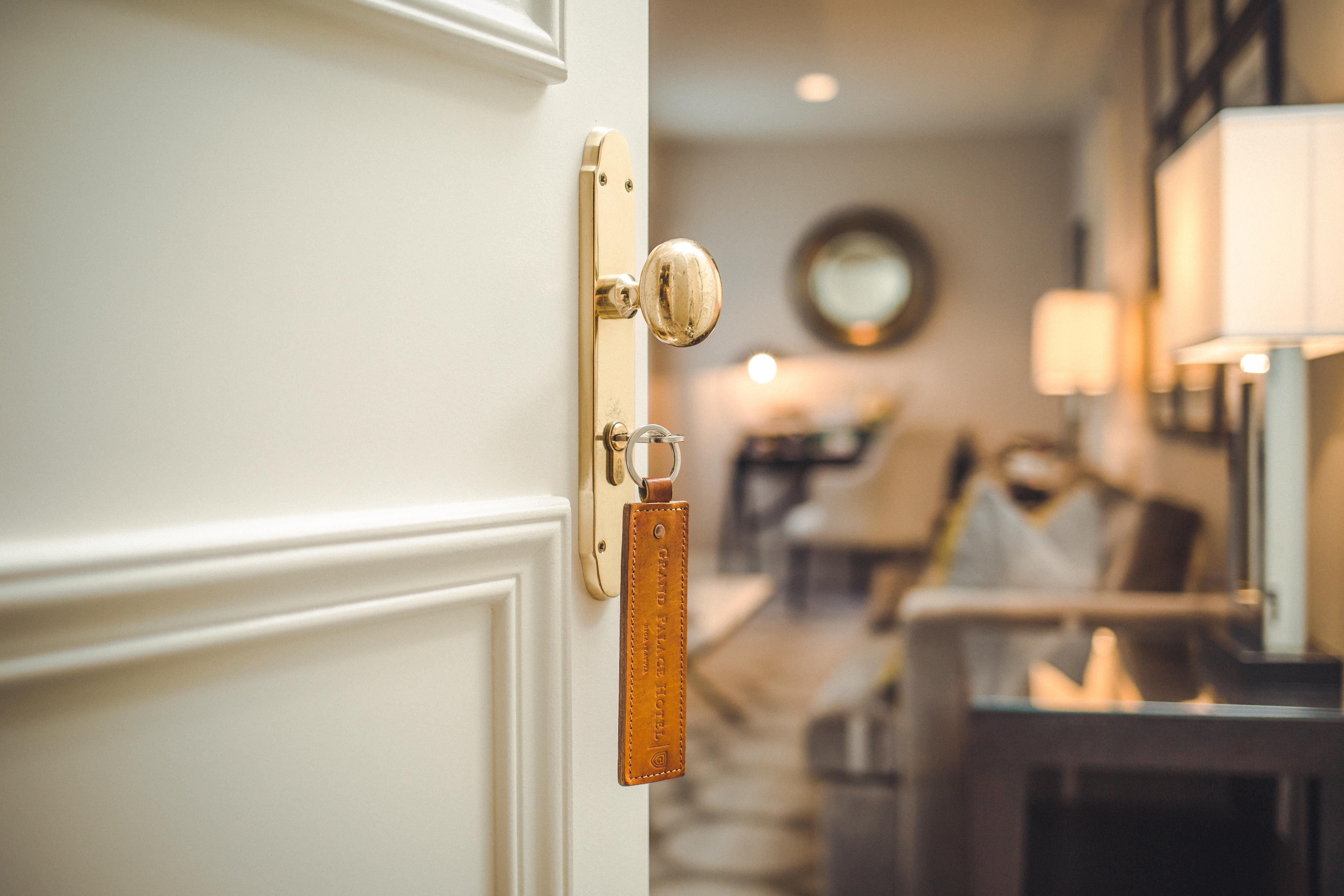 Grand Palace Hotel - Small Luxury Hotels Of The World Riga Exterior photo A door with a doorknob