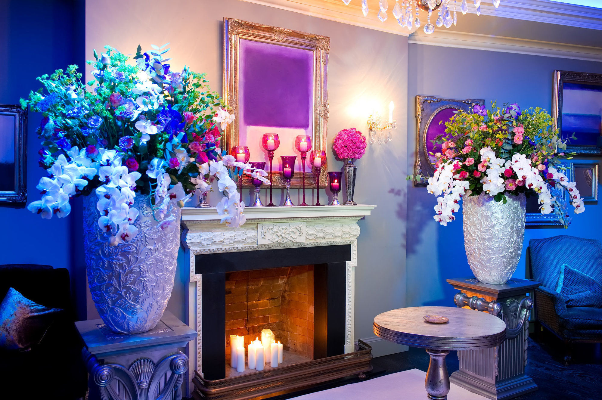 Grand Palace Hotel - Small Luxury Hotels Of The World Riga Room photo The fireplace at the 2011 event